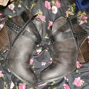 XOXO Ankle Boots with belt accent